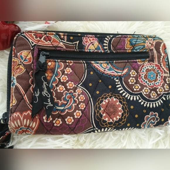Vera Bradley Brown Quilted Wallet - Picture 3 of 5